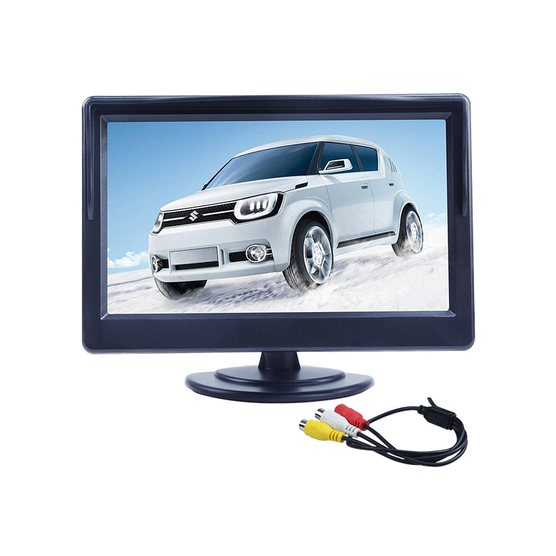 5 Inch Car Monitor TFT LCD 5" HD Digital 16: 9 800*480 Screen 2 Way Video Input for Reverse Rear View Camera DVD VCD Display