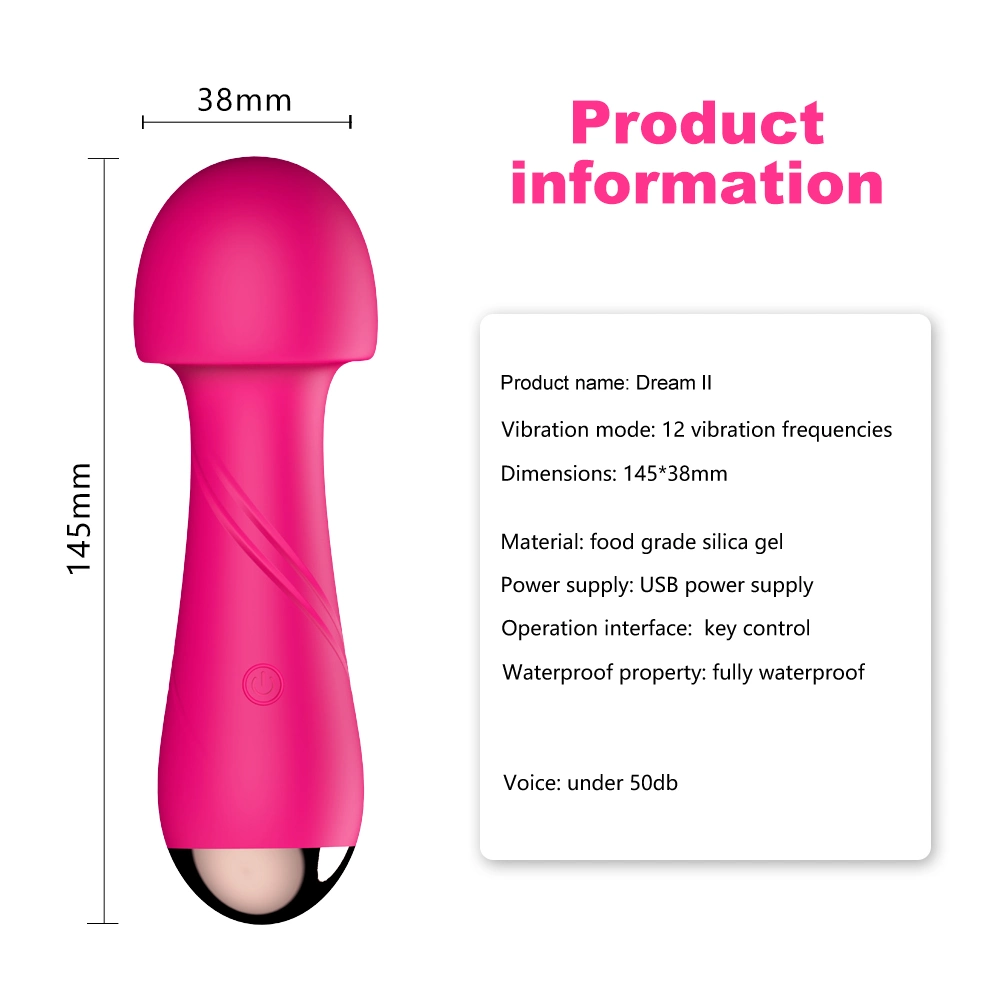 Pequeña Varita de mano inalámbrico Mini masajeador para masaje corporal completo vibradores estimulación vaginal Sex Toy