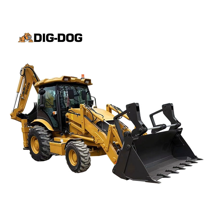 Diesel Mini Tractor Backhoe Loader 2.5 Ton Diersel Compact Hydraulic Excavator Loader