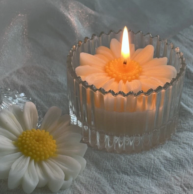 Daisy Scented Candles Cute Female Birthday Companion Gift Niche Glass Scented