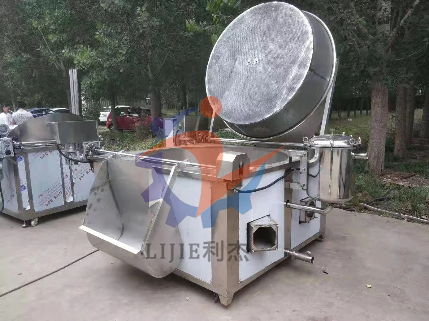 Gas Heating Batch Frying Machine for Plantain Chips