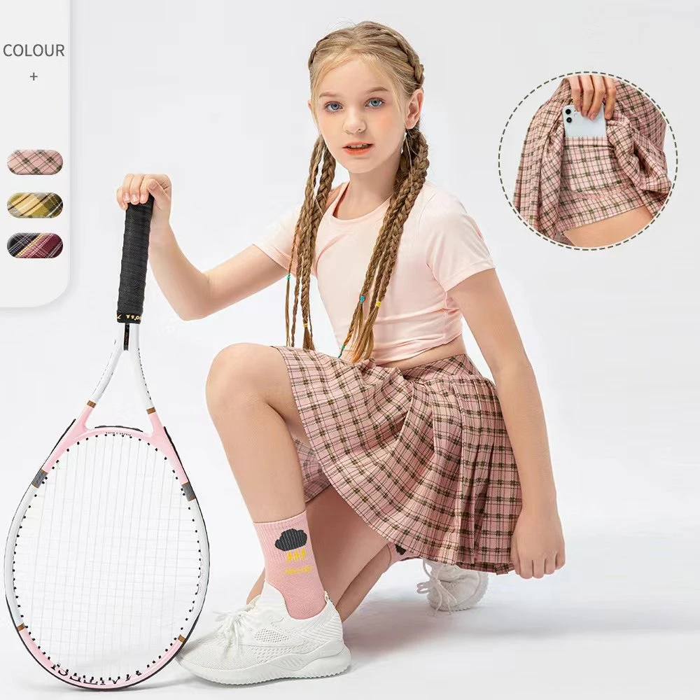 Fitness Sportswear Custom Logo Children 3 Color Tennis Golf Skirts