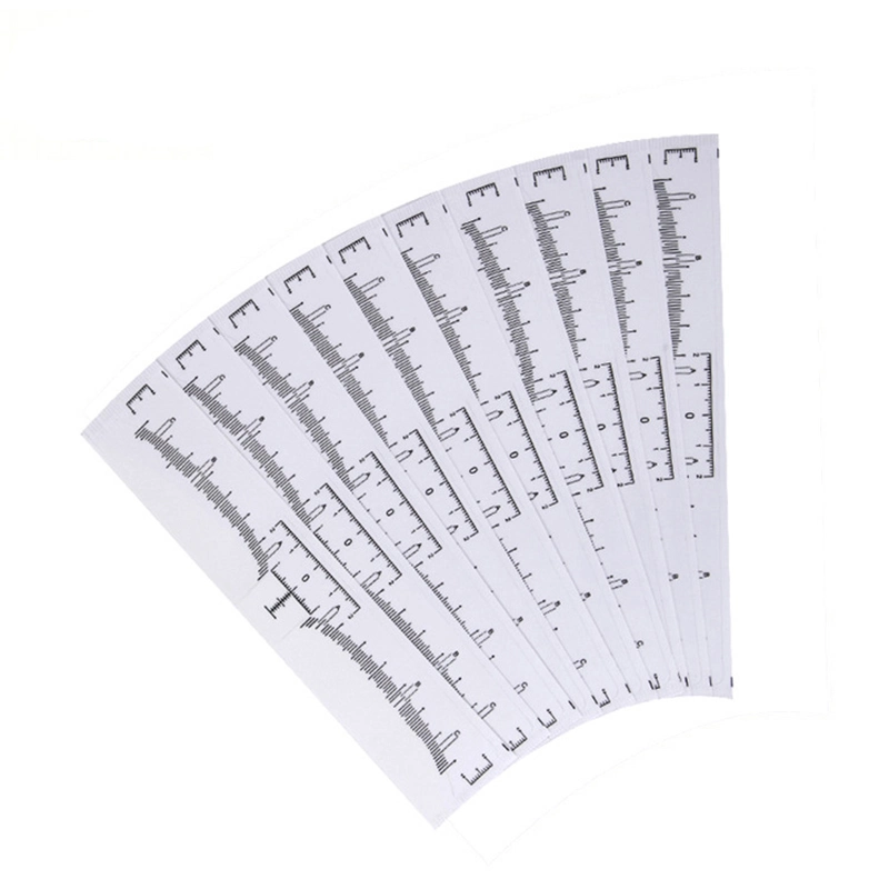 Etiqueta Privada Microblading Mayorista/Proveedor de herramientas de medición de la forma de cejas Regla de etiqueta de Galería para la formación