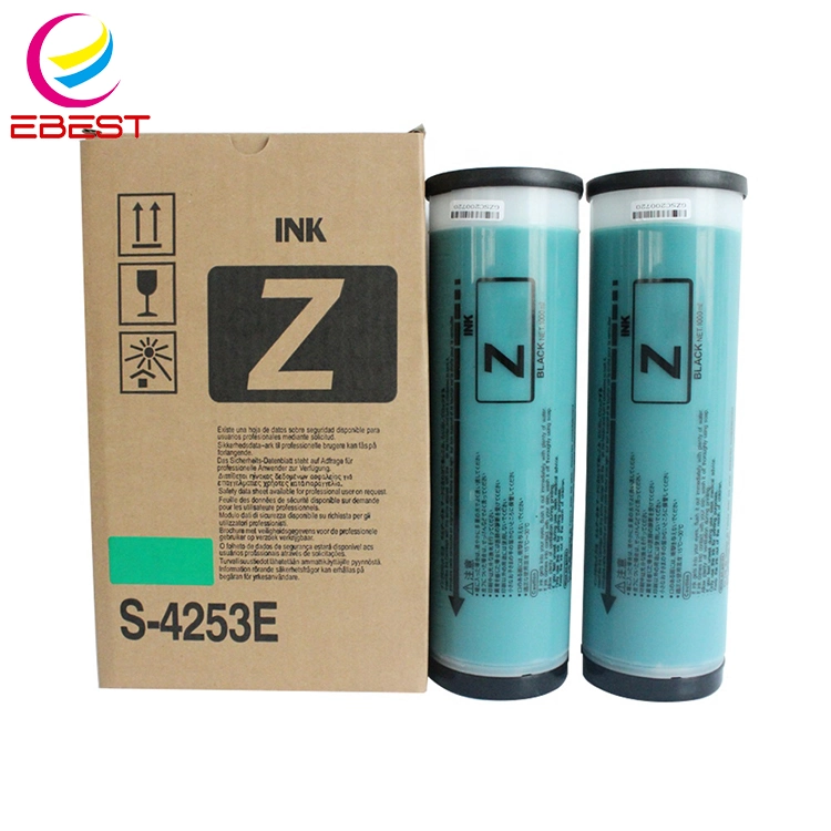 Ebest Compatible Factory Price Rz Ez Ink for Risos RV3650/3660 S-4253e Mz77 Green Color High Quality Z Type Ink Duplicator Ink