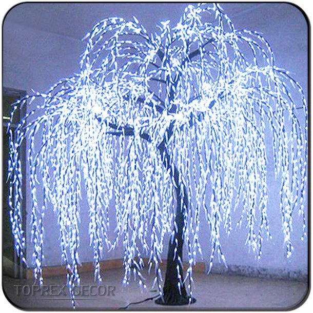 Event Party Ornament Customizable Color Optional Large LED Christmas Artificial Willow Tree with Lights