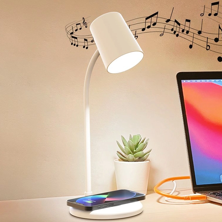 Recycled ABS Wireless Charger Desk Lamp Rabs 10W Wireless Charger Lamp