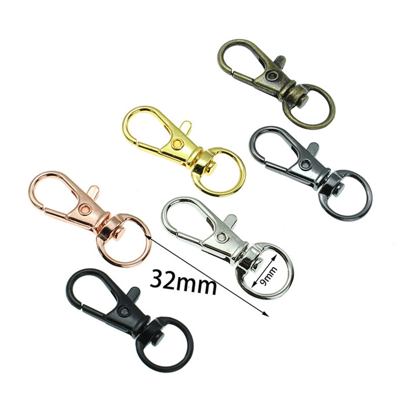 Factory Direct Sale Metal Snap Hooks Swivel Lobster Hook J-Hook Plastic Buckles Safety Break Lanyard Accessories