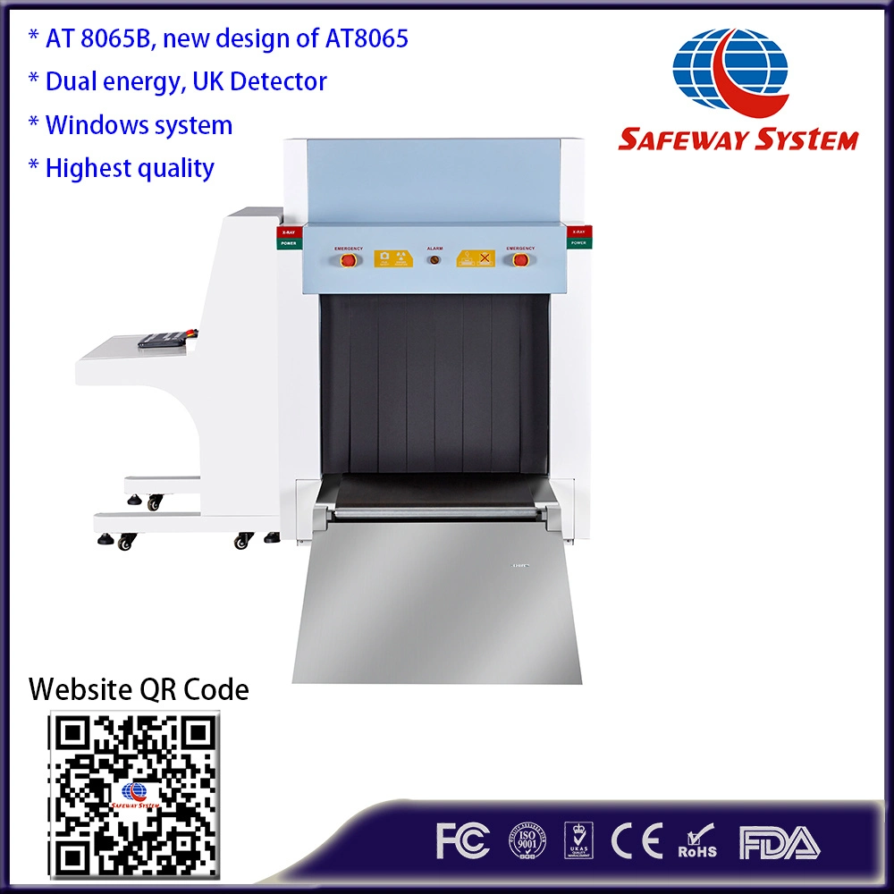 Dual Energy UK Detector Detection X Ray Baggage Scanner 8065 Model