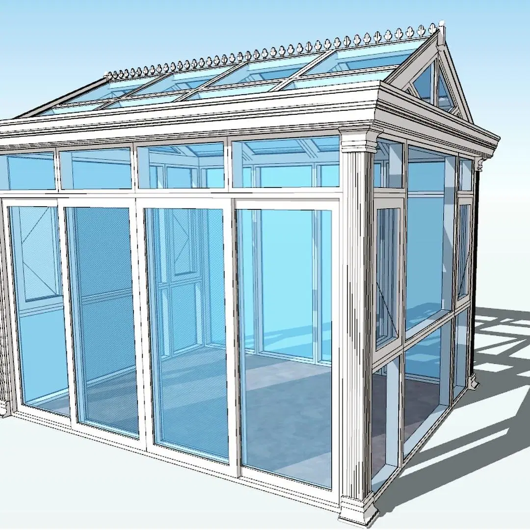 Sunroom de aluminio/aluminio (sala Sunshine) Y Jardín de Invierno y Casa del Sol (TS-613)