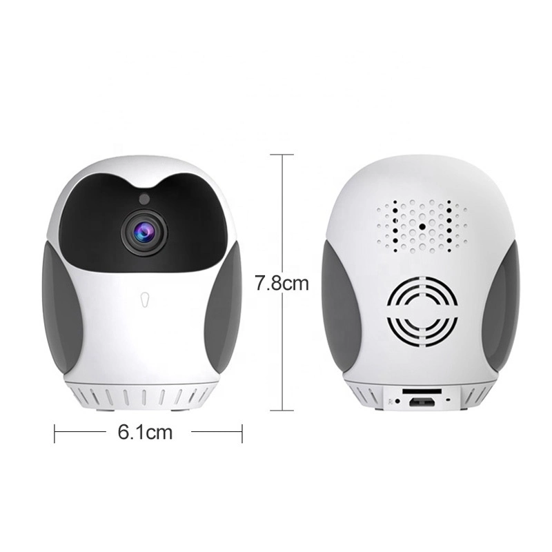 Gira 360 grados de visión nocturna automática de la cámara WiFi de Intercomunicación de voz de zoom de 4X Ai Detección Inteligente de Movimiento (wc010b)