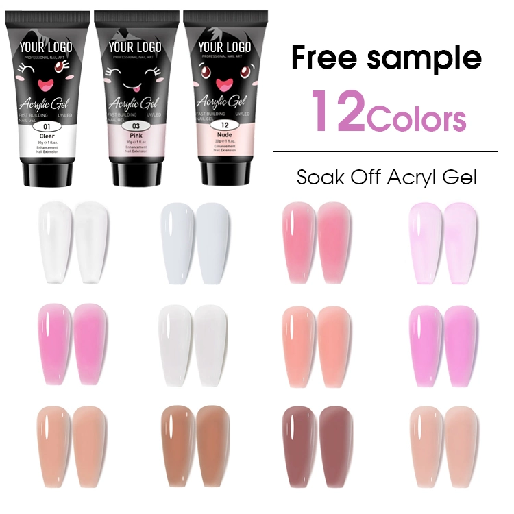 Vernis à ongles Private Label UV Soak off Gel Polish Gel d'extension d'ongles