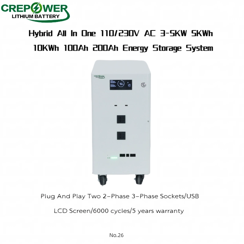 48V Smart BMS and Protection System LiFePO4 Solar Lithium Battery