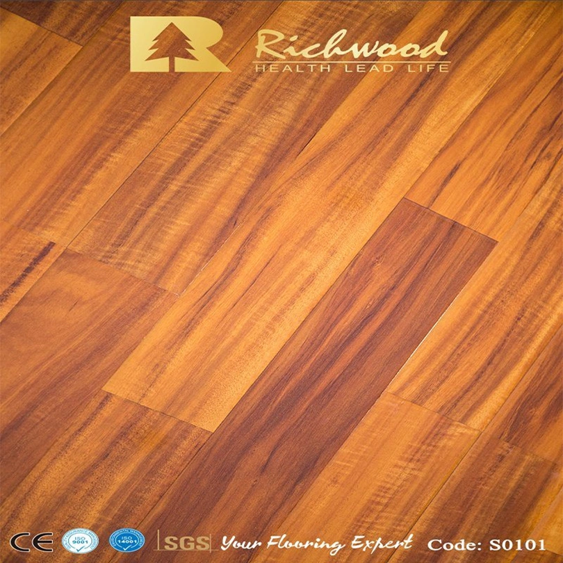 U Groove Walnut AC3 Cherry Engineered Laminate Wood Floor for Decorative