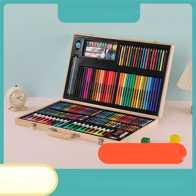 The Large Capacity Washable Color Pencil Bright Drawing Art Market Pen Set