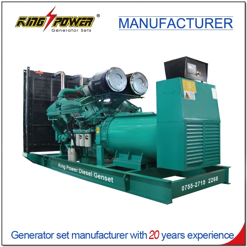 Prime Power 1550kVA Yuchai Weichai 380V220V Portable Silent Open Type Diesel Generator