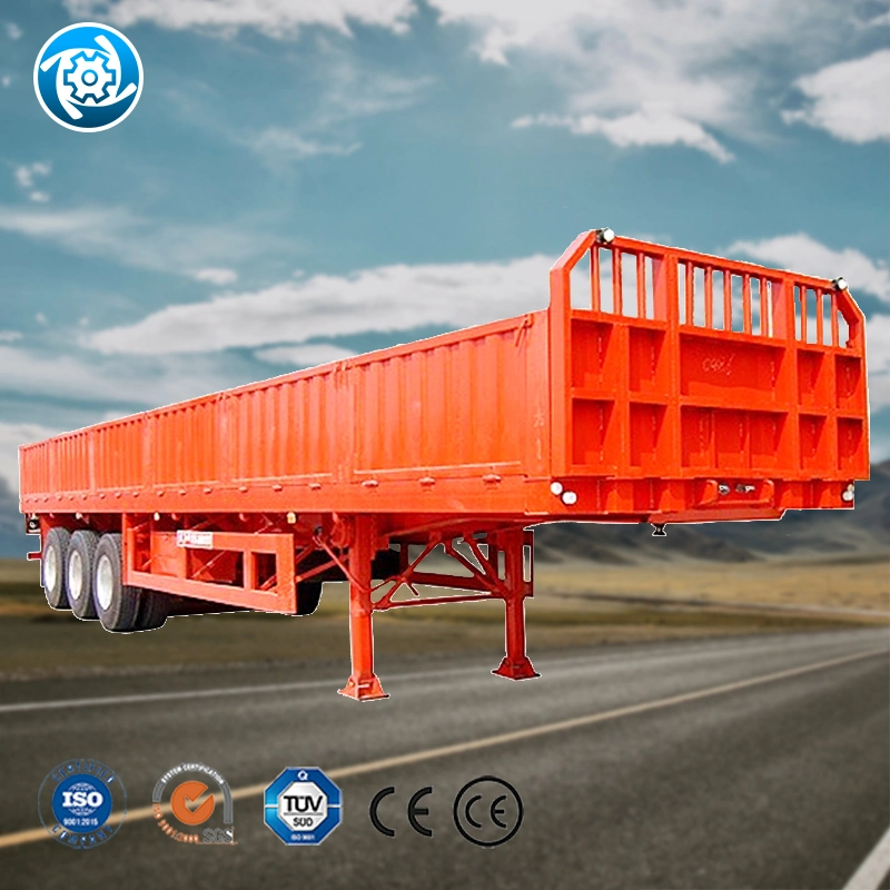 Curtain Side Semi Trailer Easy Access and Secure Transportation for Goods