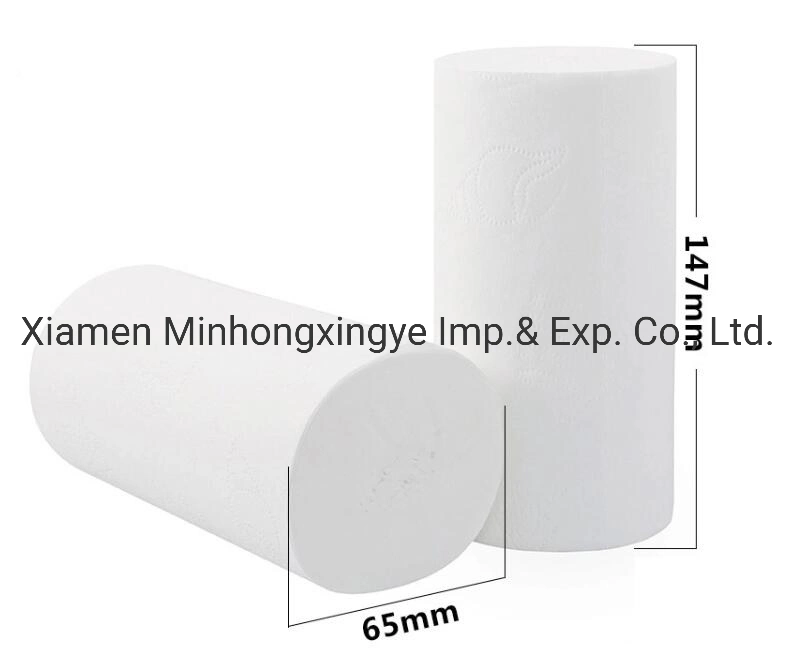 3-Layer Virgin Wood Pulp Bathroom Paper Roll Rolls Tissue Wood Pulp Material Premium Toilet Paper