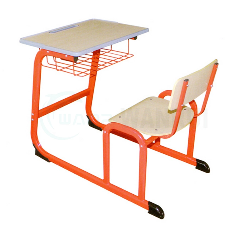 Modern School Furniture Plastic High School Student Studying Desk and Chair Set