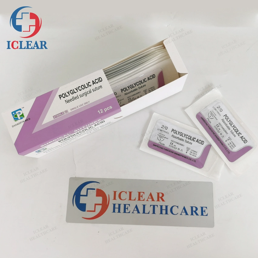 Absorbable Medical Suture Polyglycolic Acid Surgical Suture for General Surgery