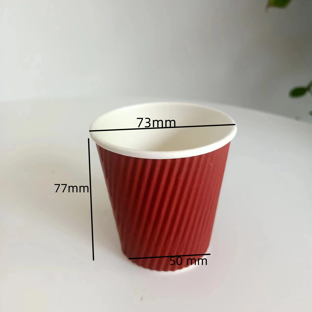 Factory Regular Base Supply Disposable Double or Ripple Wall Paper Cup 12 Oz 280g-320g+18 PE+250