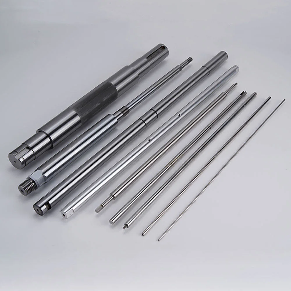 OEM Custom Precision CNC Lathe Turning Machining Metal Flexible Main Drive Shafts Small Spline Spindle Bearing Drive Shaft