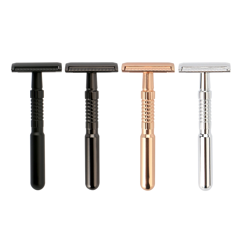 Good Price Zinc Alloy Razor Handle Double Edge Reusable 3 Pieces Safety Razor