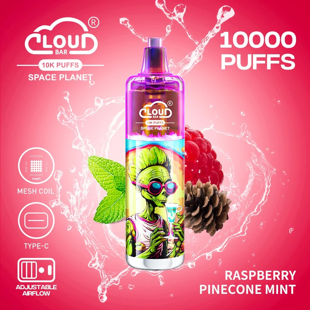 Prix d'usine Cloud Bar Space Planet 10000 Puff rechargeable jetable Afficheur VAPE