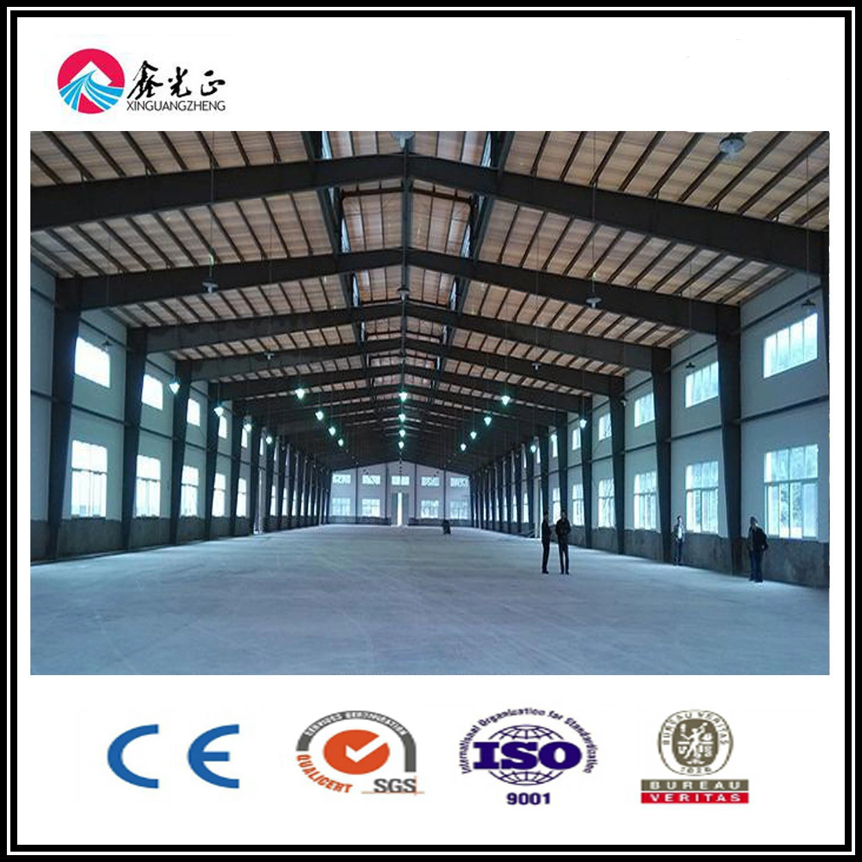 Steel Structure Warehouse with Length of 50 Meters and Width of 30 Meters.