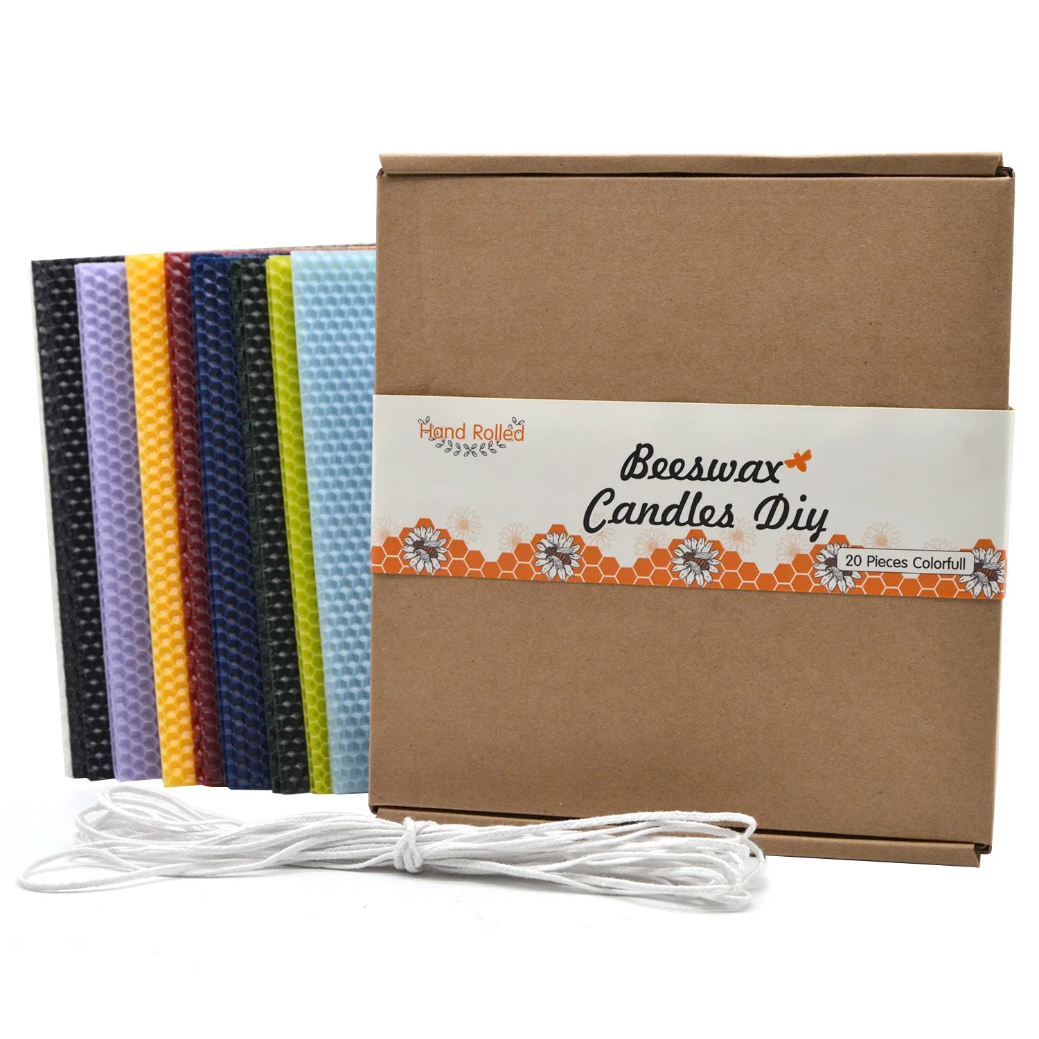 Colorful Beeswax Sheets for DIY Candles