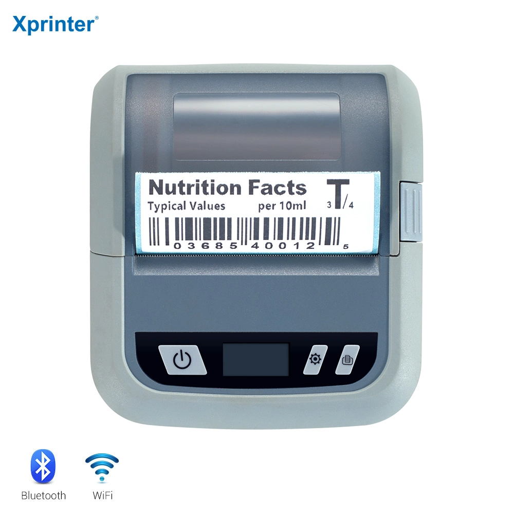 Xprinter XP-P323B USB+Bluetooth Stardard Version Mini Label Printer 80mm Portable Printer