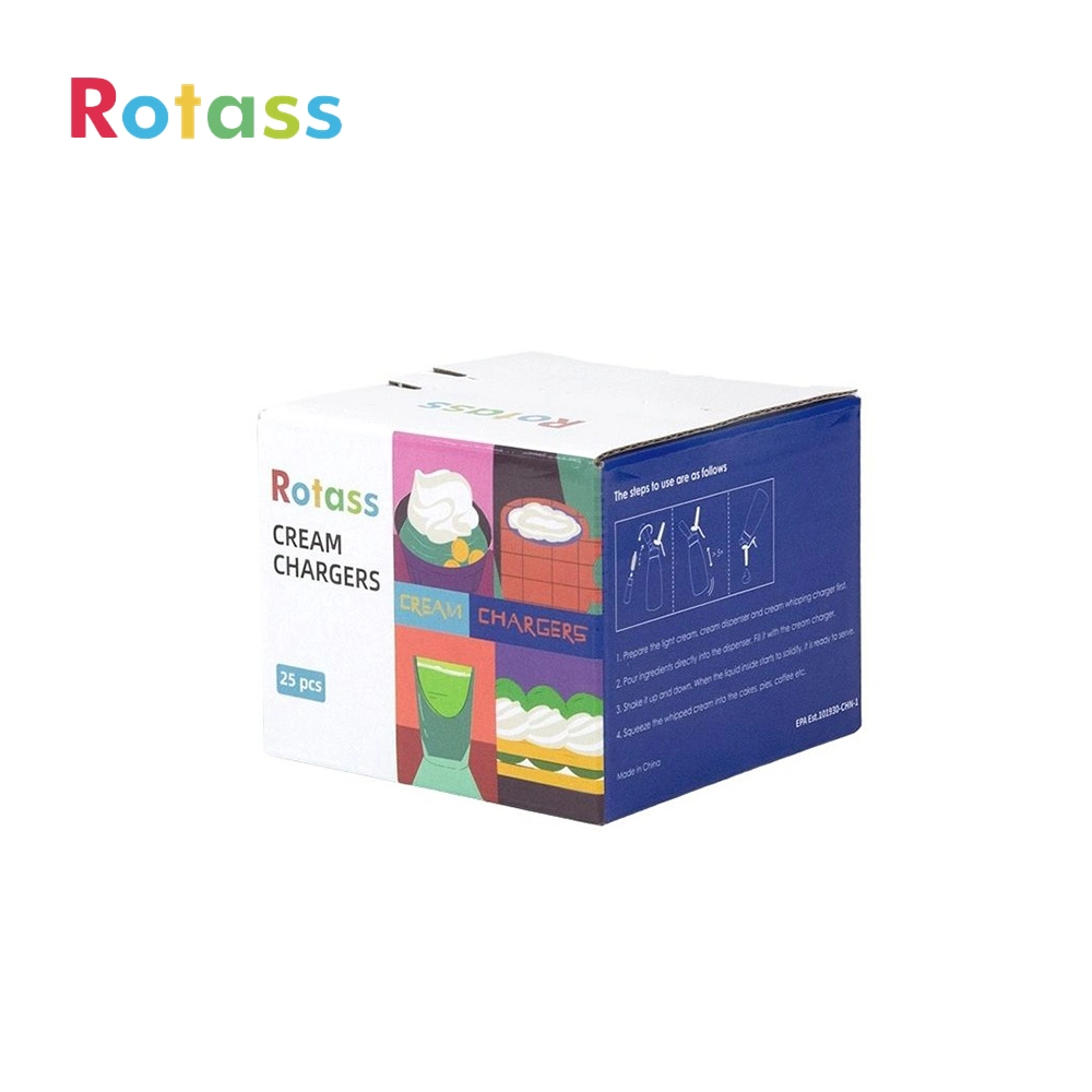 Rotass 8g Nitrous Oxide Canister N2o Gas Cartridge Wholesale/Supplier Small Laughing Gas Lust Gas Cartridge Whipped Cream Charger