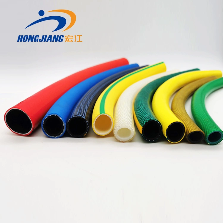 Suave de PVC flexible trenzado manguera de riego de PVC de 13mm 25mm de la manguera de jardín de 1 pulgada de tubo de 1/2 pulgada 3/4 de pulgada 5/8pulg.