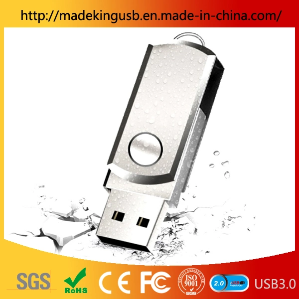 Mini Metall drehende Geschenk 64GB U Disk Customization USB-Flash Laufwerk