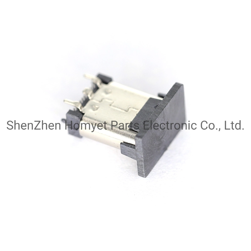 Type-C Connector 24p Vertical Double Paste H = 10.5mm Female Data Interface Base