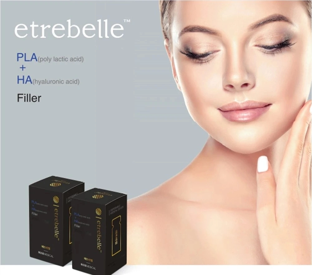 Etrebelle PLA hybride Plla de remplissage dermique stimule le collagène Productionhyaluronic de remplissage de l'acide nez anti de vieillissement Aesthefill Etrebelle à lèvre de la croissance de collagène naturel