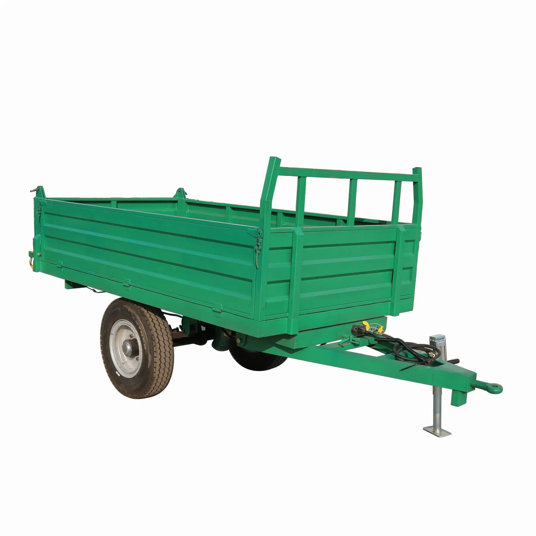 CPM Fabricant de camion de voyage châssis cargo autre bateau en aluminium 2 Prix des remorques de tracteur à benne basculante hydraulique pour jardin de grains par essieu