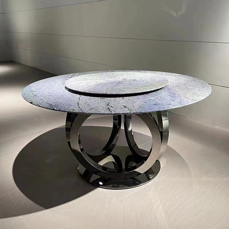 Luxury Stone Marble Top Dining/Coffee/Tea Table Various Colors Blue/Grey/White Stone Furniture