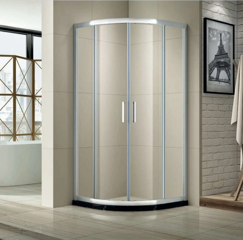 Residential Shower Room Aluminum Frame Tempered Glass