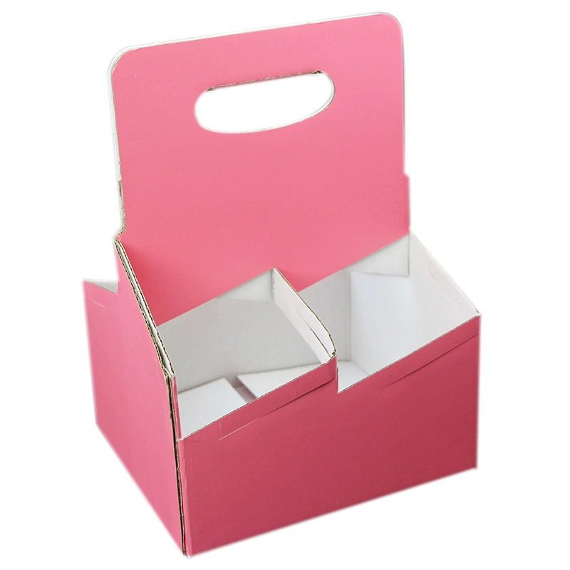 Factory Printing Shopping Design Storage Red Wine Glass Bottle Packaging Gift Paper Box