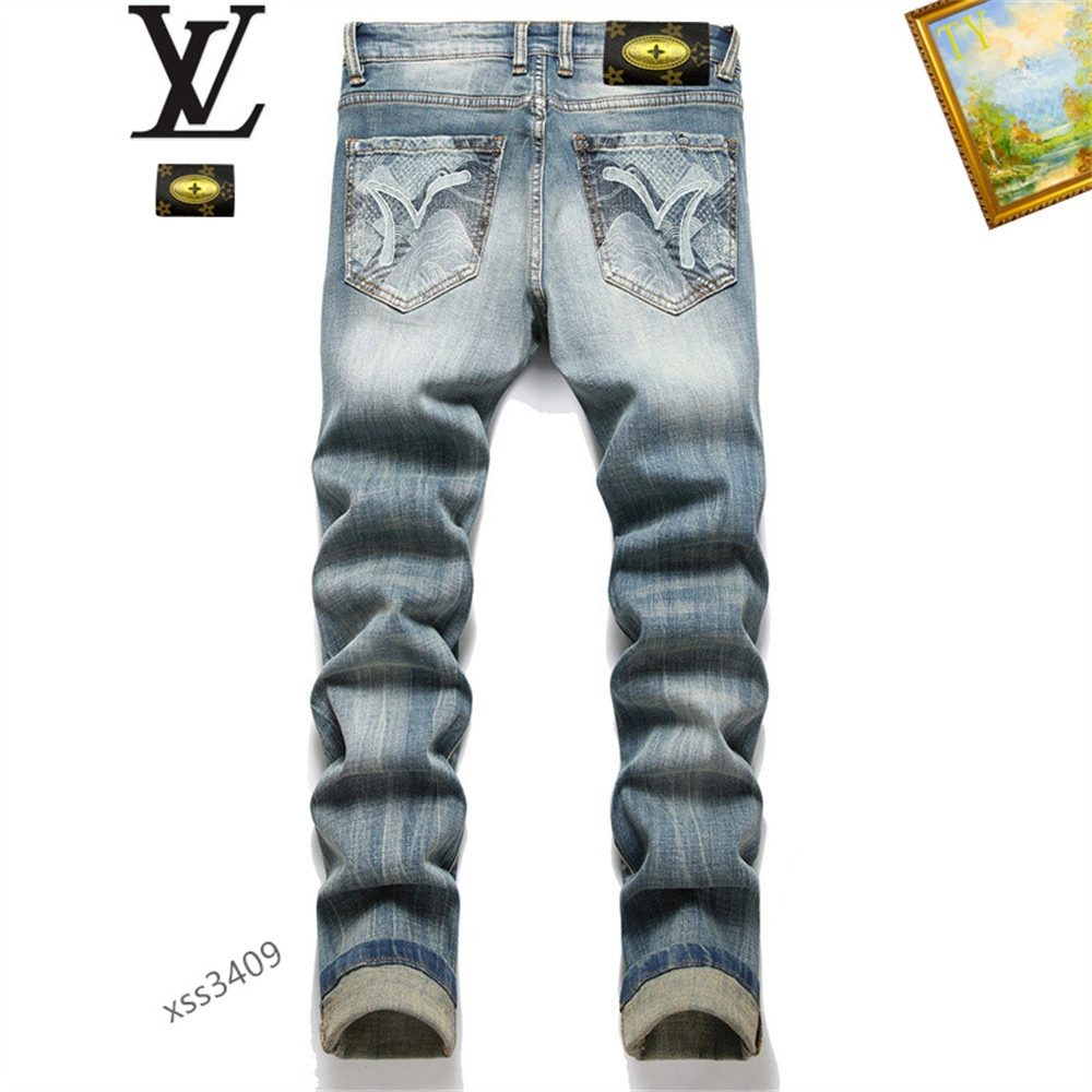 High Quality Ripped Slim Fit for Men Denim Jeans