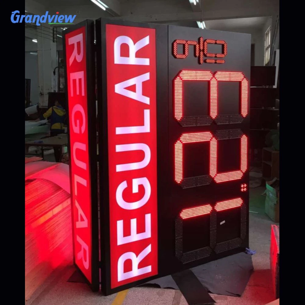 Funkfernbedienung RF Remote Gas Station Elektronische LED Preisschild Display-Platine mit wasserdichtem Gehäuse