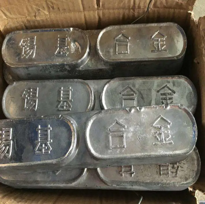 White Metal Ingot Tin-Based Alloy