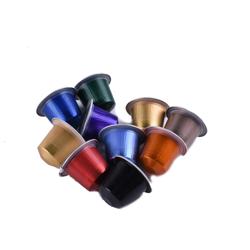 High quality/High cost performance Aluminum Foil Nespresso Coffee Capsules with Lids