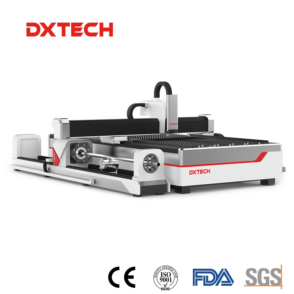 1000W CNC Laser-Schneideausrüstung für Rohr / Rohr und Platte Edelstahl, Eisen, Aluminium Gravieren und Schneiden