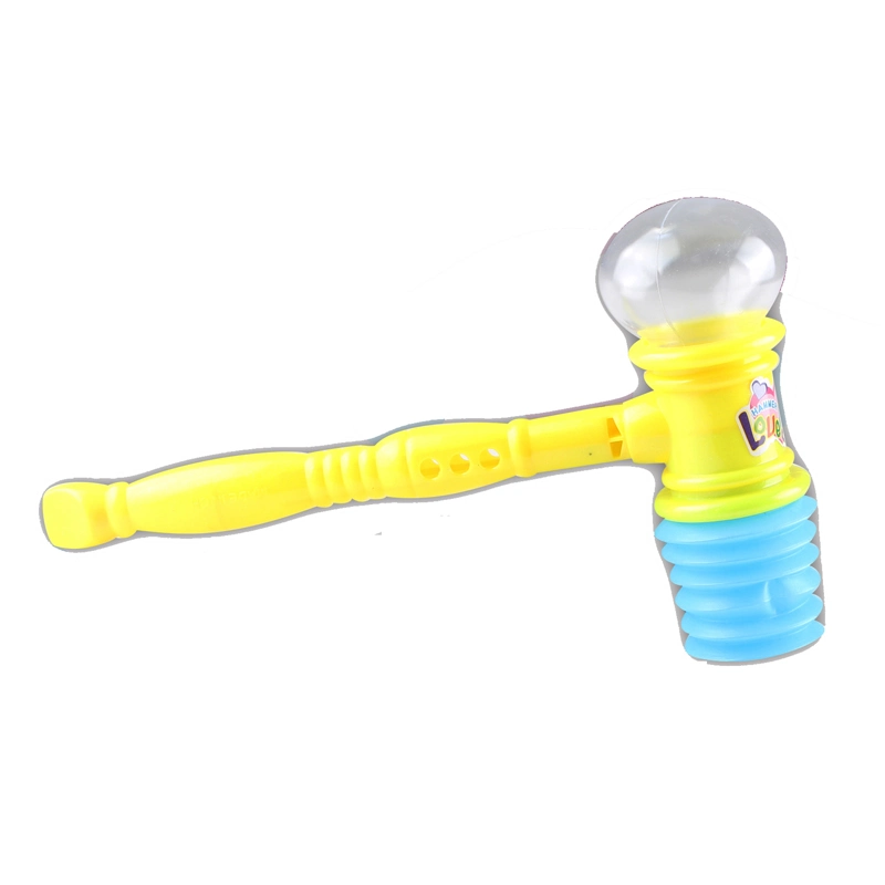 OEM/ODM Promotion Fun Noise Maker Handle Hammer Candy Toy Kids Plastic Noisy Whistle Hold Sugar Toy Funny Toy Hammer