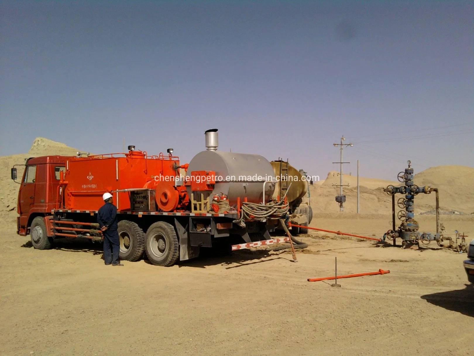 40MPa haute pression de l'unité d'huile chaude Chaudière montés sur camion générateur de vapeur pour rincer l'appareil bien et déparaffinage Zyt Petroleum Equipment