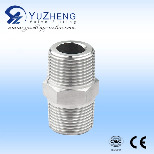 Male NPT X 1/2" Male 316 Stainless Steel Hex Nipple