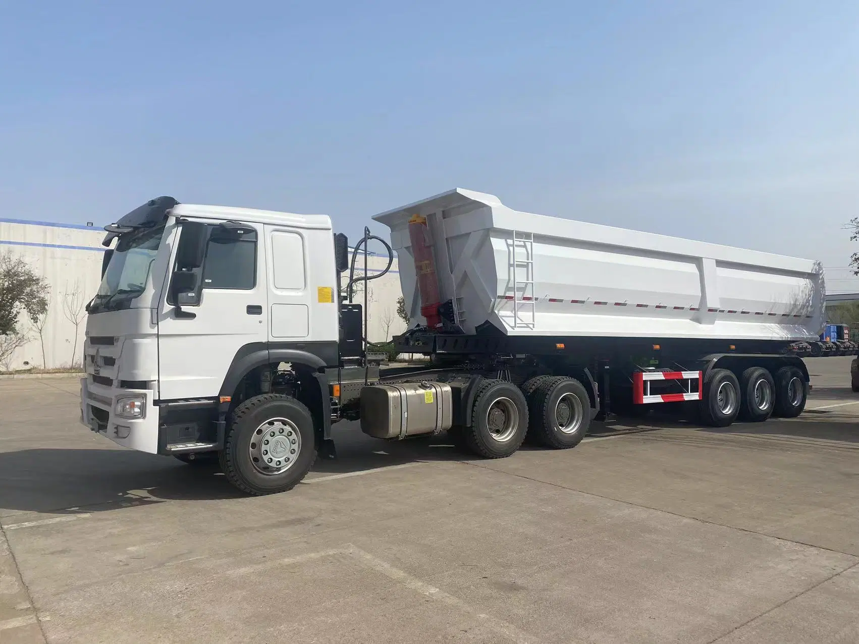 Neue und gebrauchte 2axle 3 Achse 4axle 5axle 6axle 30ton 40ton 50ton 80ton 100ton Dump Semi Trailer Alle Arten von Traktoren Sind Standard