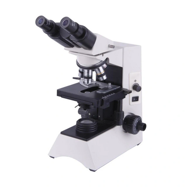 Microscópio biológico Cabeça binocular 40X -1000X para laboratório da escola e do Hospital