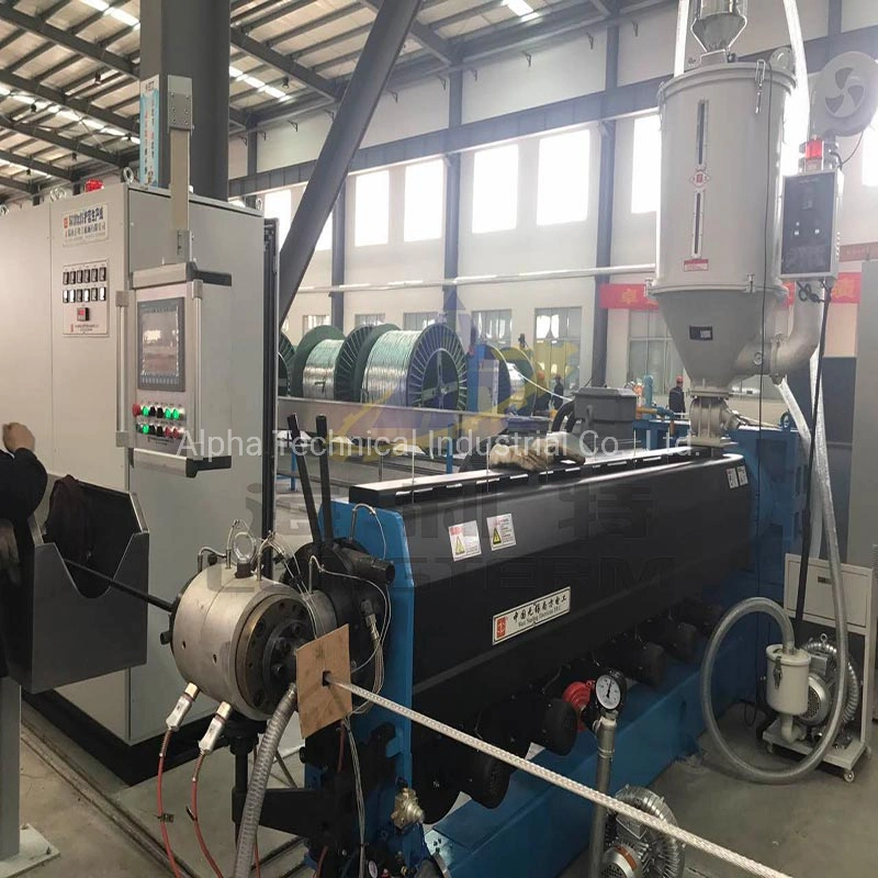 Plastic Cable Extrusion Extruder Machine Line, New Condition Nylon Wire and Cable Extrusion Line Price!